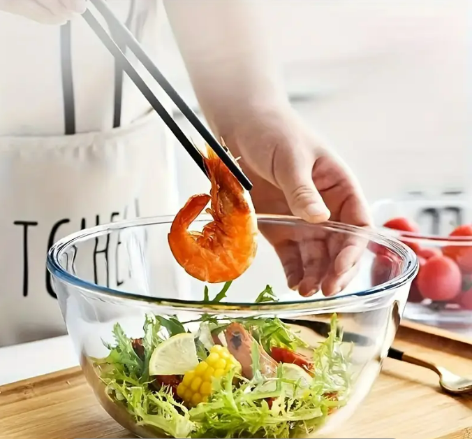 Set 3 boluri din sticlă borosilicată pentru bucătărie – Rezistente, sigure și versatile
