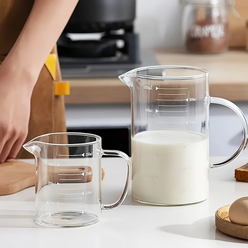 Pahar Gradat din Sticlă Borosilicată - Rezistent la Căldură, Ideal pentru Bucătărie