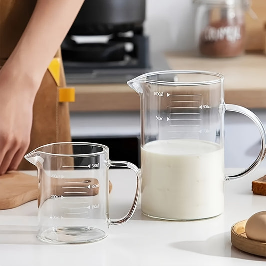 Pahar Gradat din Sticlă Borosilicată - Rezistent la Căldură, Ideal pentru Bucătărie