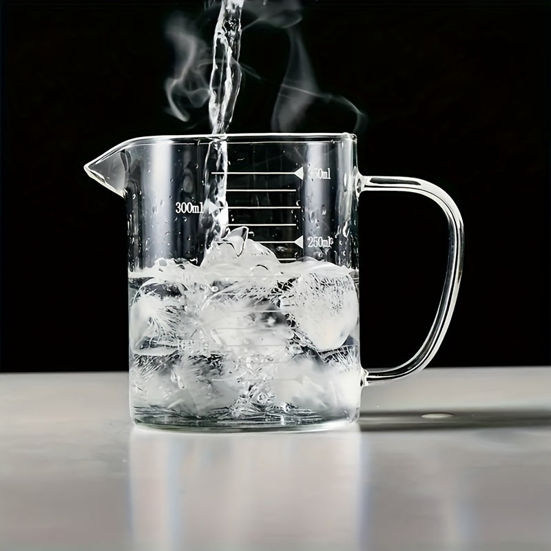 Pahar Gradat din Sticlă Borosilicată - Rezistent la Căldură, Ideal pentru Bucătărie