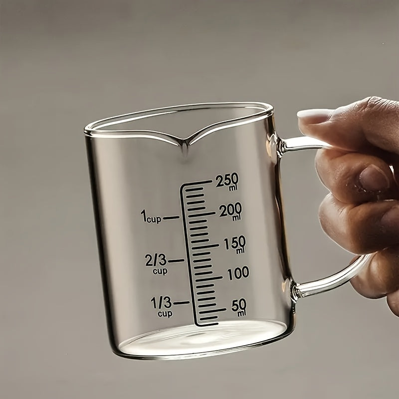 Pahar Gradat din Sticlă Borosilicată - Rezistent la Căldură, Ideal pentru Bucătărie