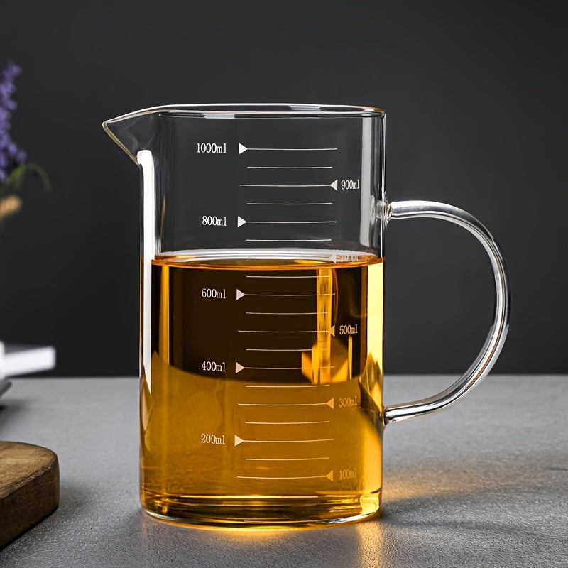 Pahar Gradat din Sticlă Borosilicată - Rezistent la Căldură, Ideal pentru Bucătărie