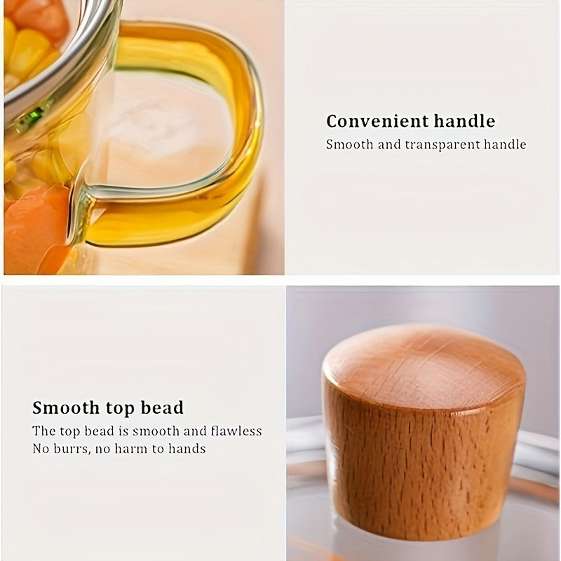 Oală din Sticlă Borosilicată 1600ml – Design Elegant & Rezistență Termică