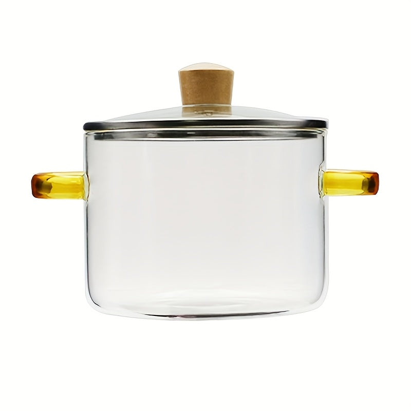 Oală din Sticlă Borosilicată 1600ml – Design Elegant & Rezistență Termică