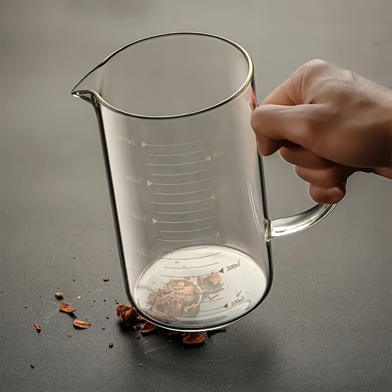 Pahar Gradat din Sticlă Borosilicată - Rezistent la Căldură, Ideal pentru Bucătărie